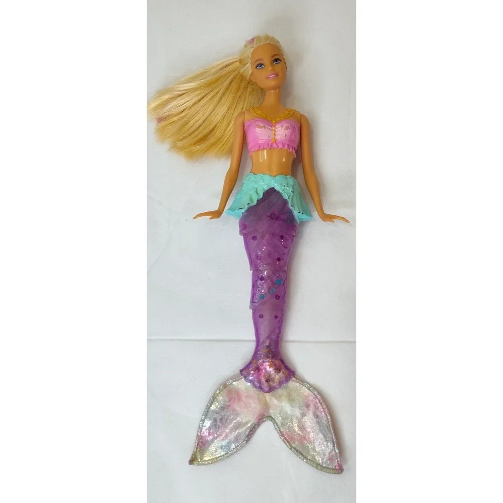 ☑️Barbie Dreamtopia Mermaids Lot Of 3 Colorful See Pictures Moves Limits Battery